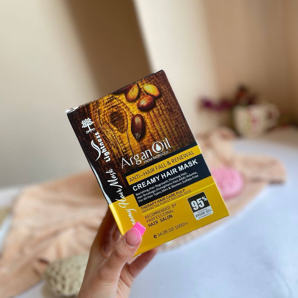 ماسک مو روغن آرگان ضد ریزش و تقویت کننده بدون سولفات لایتنس 8 ماسک مو روغن آرگان ضد ریزش و تقویت کننده بدون سولفات لایتنس - Image 8