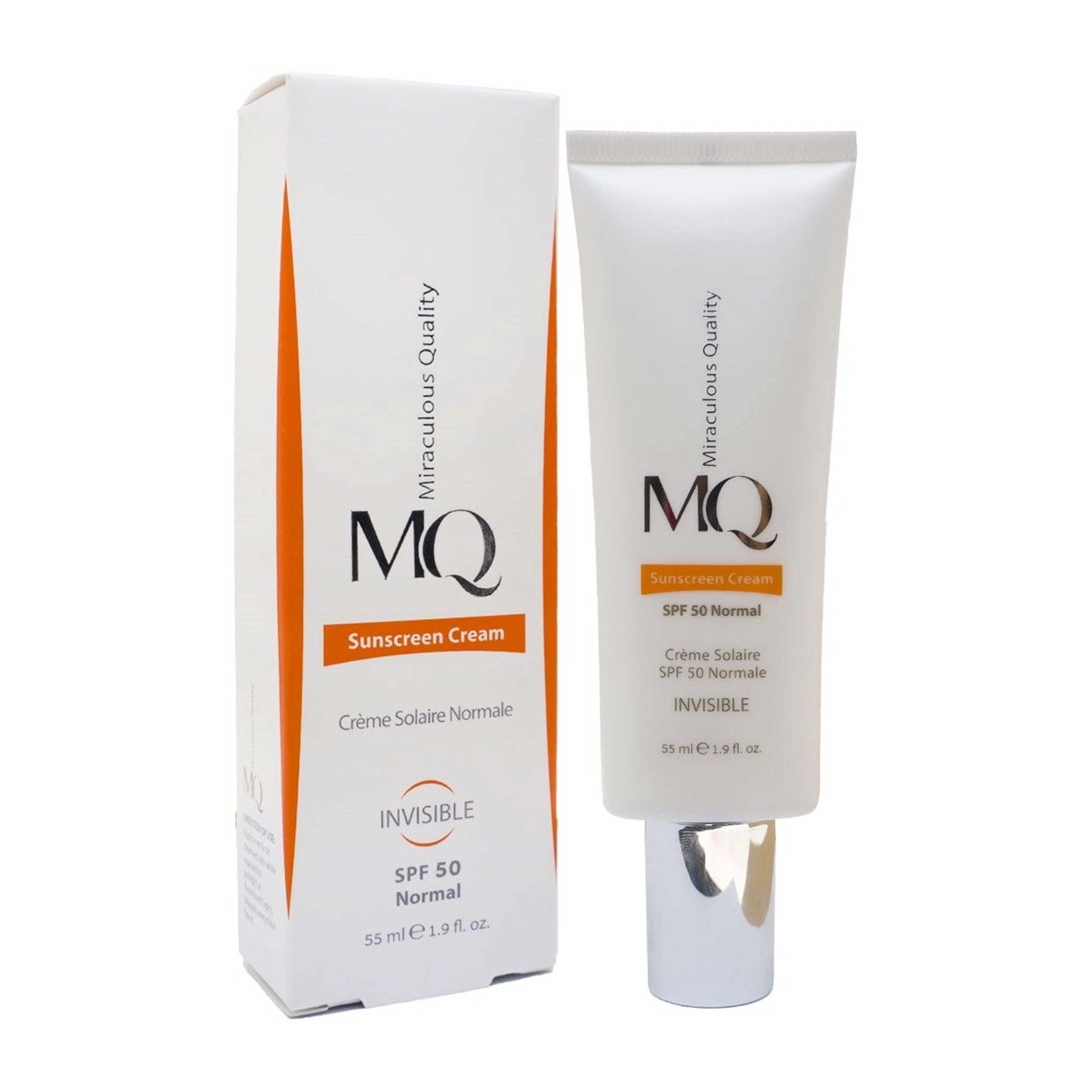 کرم ضد آفتاب بیرنگ امکیو SPF50 مدل Normal 3 کرم ضد آفتاب بیرنگ امکیو SPF50 مدل Normal - Image 3