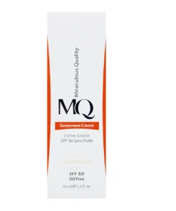 کرم ضد آفتاب بژ روشن امکیو SPF50 مدل Oil Free 3 MQ Oil Free Light Beige SPF50 Sunscreen Cream 2