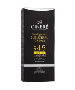 کرم ضد آفتاب بیرنگ سینره SPF45 مناسب آقایان 10 Cinere Men Invisible SPF45 Sunscreen Cream 4