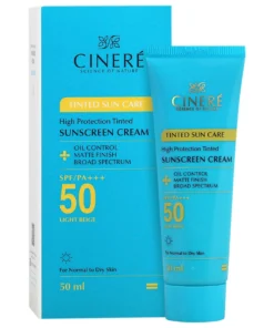 کرم ضد آفتاب رنگی سینره SPF50 مناسب انواع پوست 5 Cinere Tinted SPF50 Sunscreen Cream 3