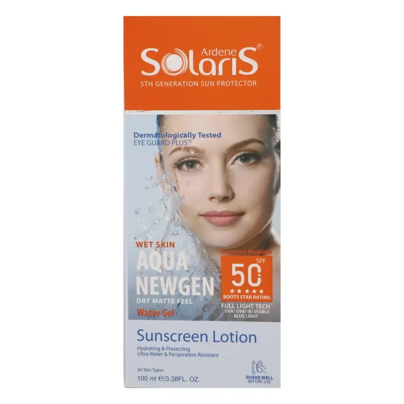 لوسیون ضد آفتاب بیرنگ آردن سولاریس SPF50 مدل Aqua Newgen 2 لوسیون ضد آفتاب بیرنگ آردن سولاریس SPF50 مدل Aqua Newgen - Image 2