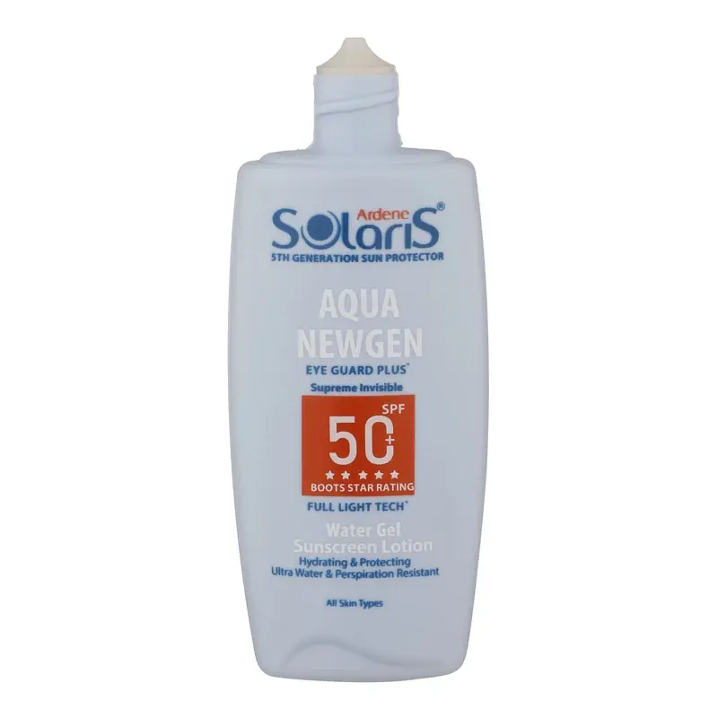 لوسیون ضد آفتاب بیرنگ آردن سولاریس SPF50 مدل Aqua Newgen 5 لوسیون ضد آفتاب بیرنگ آردن سولاریس SPF50 مدل Aqua Newgen - Image 5