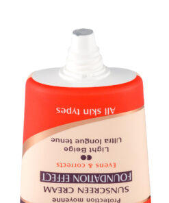 کرم ضد آفتاب کرم پودری بژ روشن الارو SPF25 مناسب انواع پوست 8 Ellaro Light Beige Foundation Effect SPF25 Sunscreen Cream 4