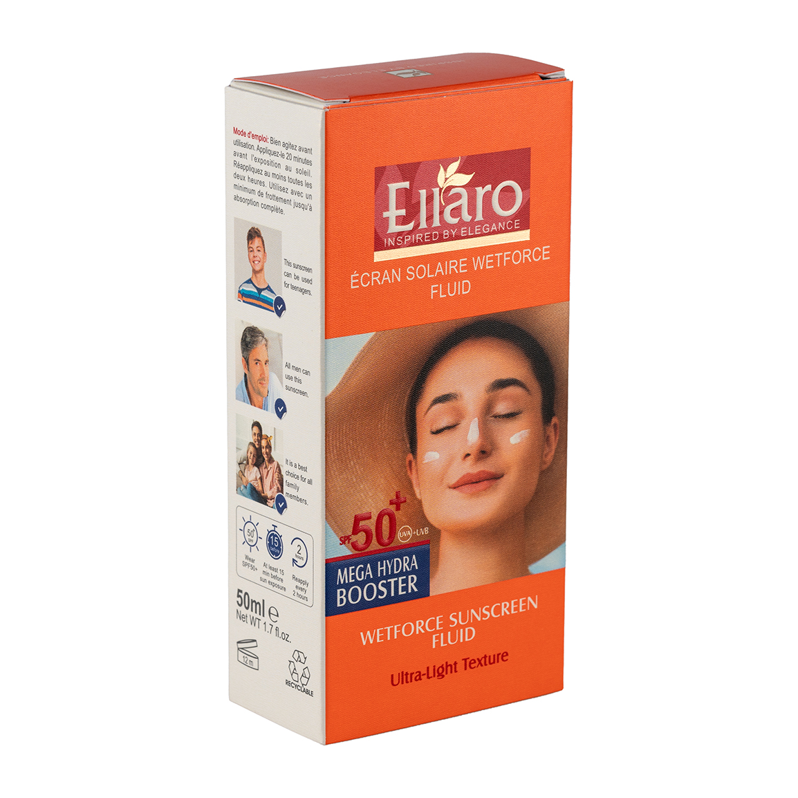 فلوئید ضد آفتاب بیرنگ الارو SPF50 مدل Ultra Light Texture 2 فلوئید ضد آفتاب بیرنگ الارو SPF50 مدل Ultra Light Texture - Image 2