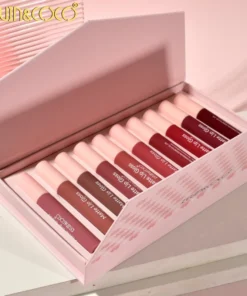 رژ لب مایع مات کوین اند کوکو مدل Beautiful Energy بسته 10 عددی 14 Kevin Coco Beautiful Energy Matte Liquid Lipstick Pack 10 3