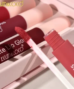 رژ لب مایع مات کوین اند کوکو مدل Beautiful Energy بسته 10 عددی 16 Kevin Coco Beautiful Energy Matte Liquid Lipstick Pack 10 5