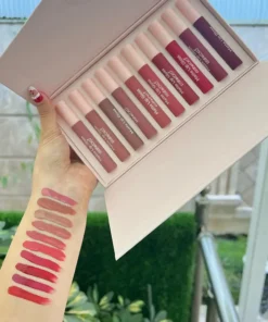 رژ لب مایع مات کوین اند کوکو مدل Beautiful Energy بسته 10 عددی 18 Kevin Coco Beautiful Energy Matte Liquid Lipstick Pack 10 8