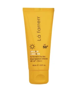 کرم ضد آفتاب و ضدلک بی رنگ لافارر SPF50 مناسب پوست خشک