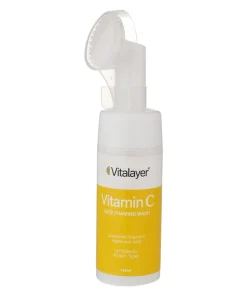 فوم شستشوی صورت ویتالیر مدل Vitamin C مناسب انواع پوست